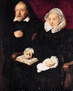 Cornelis de Vos Portrait of Elisabeth Mertens and Her Late Husband oil painting